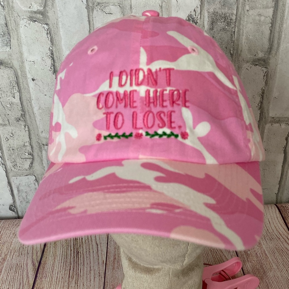 Pink Camo Hat Tennis Pickleball Squash